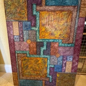 Abstract Geometric Art Painting - Multicolor